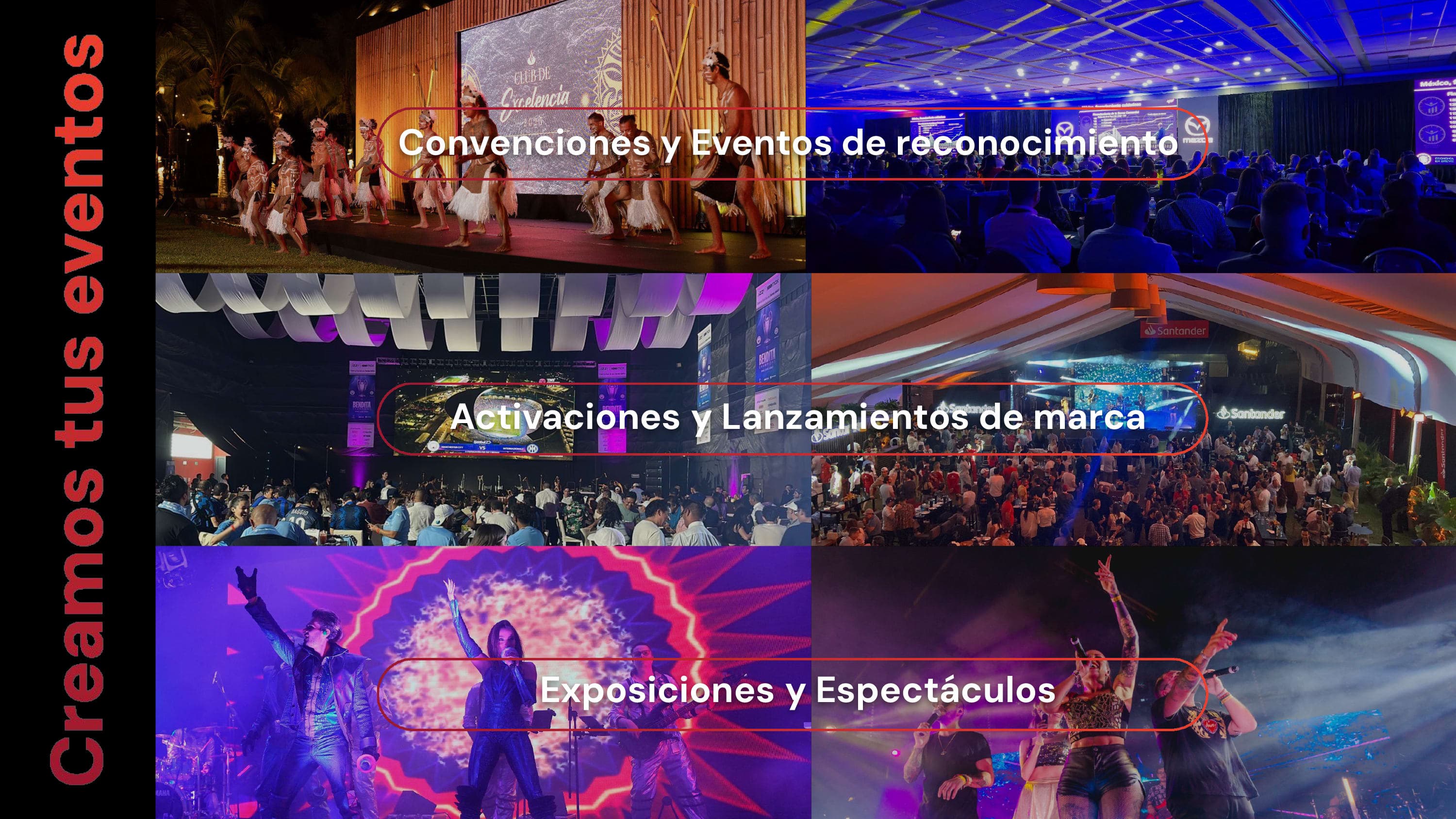 Creamos tus eventos